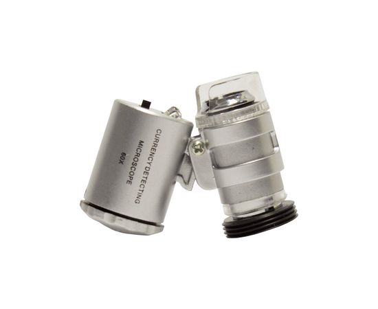 Mini microscopio para el iPhone 4 60x (2 LED, 1 luz UV)